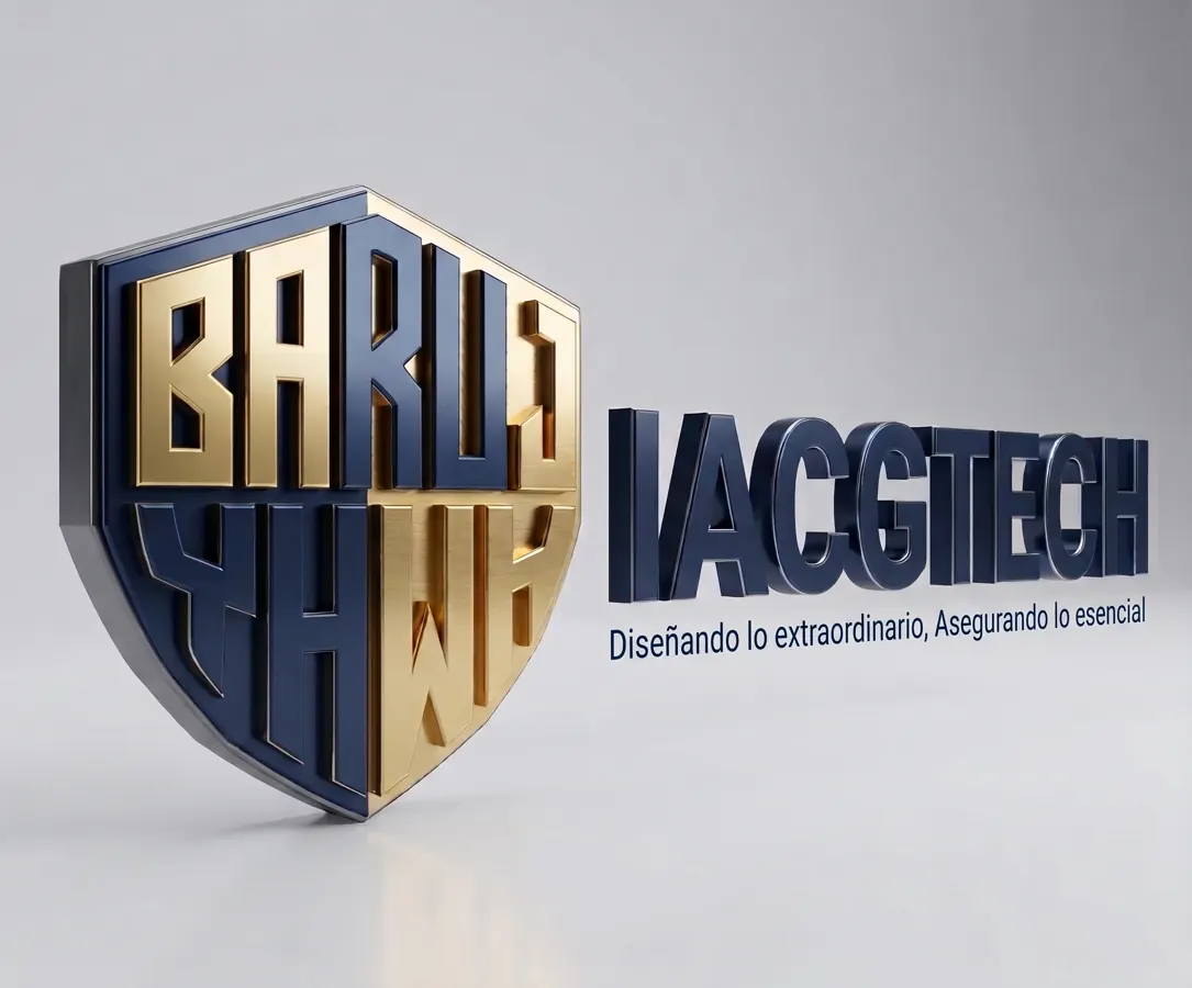 Identidad 3D de IACGTECH: Diseñando lo extraordinario, asegurando lo esencial